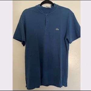 Lacoste - Short sleeve polo size 5 Medium, slim fit half-collar
